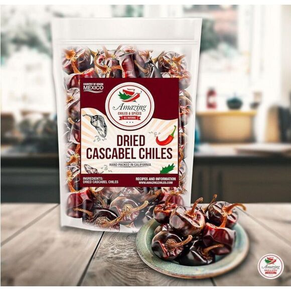 New Dried Chillis Variety Six Pack: Ancho Guajillo Pasilla Arbol Chipotle Cascab - Picture 7 of 7